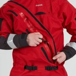 NRS Extreme SAR Dry Suit -Aqua Lung Diving Shop 22529 04 red model entryzipper 111021 2000x2000