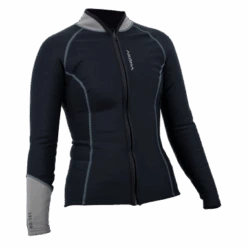 AQ-Tec Women's Long Sleeve Zippered Shirt -Aqua Lung Diving Shop aq tec womenslongsleeve sideangle right 1 3