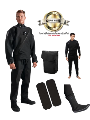 DUI FLX Drysuit & Undergarment Package 3 DUI FLX Drysuit & Undergarment Package
