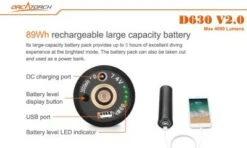 D630 V2.0 Canister Light -Aqua Lung Diving Shop p5isfmbb