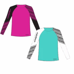 Ladies Sun Shirt -Aqua Lung Diving Shop rashguard ladies magenta and teal