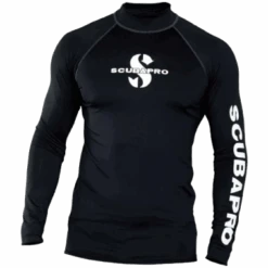 UPF 50 RASH GUARD, LONG SLEEVE, MEN -Aqua Lung Diving Shop upf50black