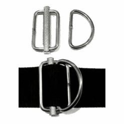 Sliding Metal D-Rings (Pair)