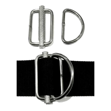 Sliding Metal D-Rings (Pair) 3 Sliding Metal D-Rings (Pair)